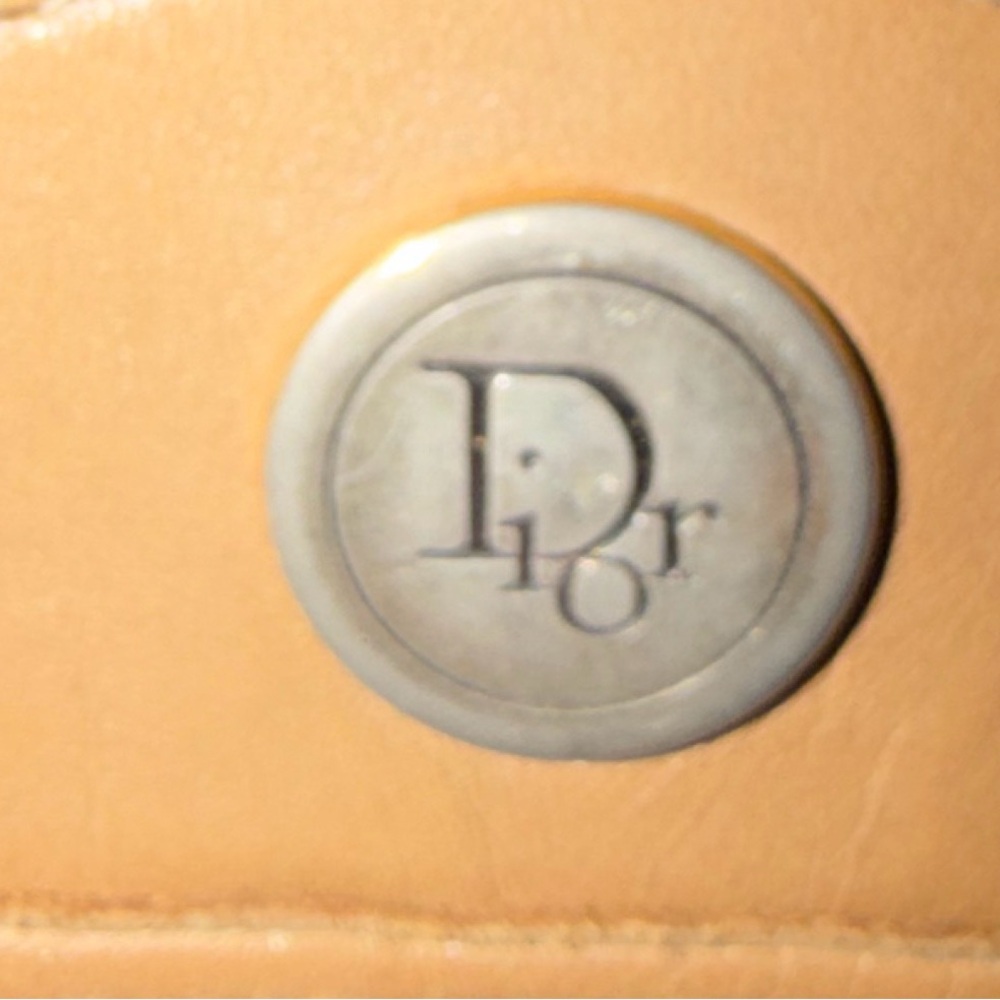 Vintage Christian Dior Black and Honey Brown/Tan Chain Crossbody in EUC - Picture 7 of 7